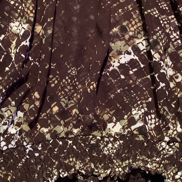 Lot of cute sheer tops sz Med Express blue purple black plaid brown snake print - Picture 9 of 15